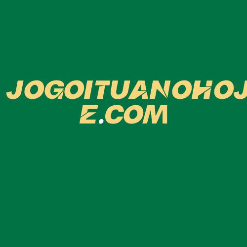 Logo da JOGOITUANOHOJE